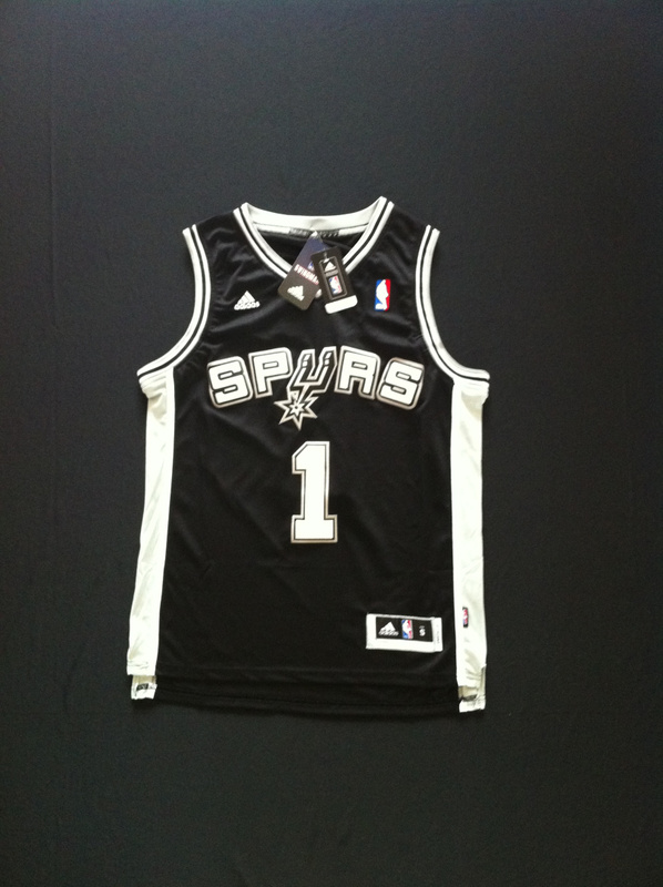  NBA San Antonio Spurs 1 Tracy McGrady New Revolution 30 Swingman Road Black Jersey